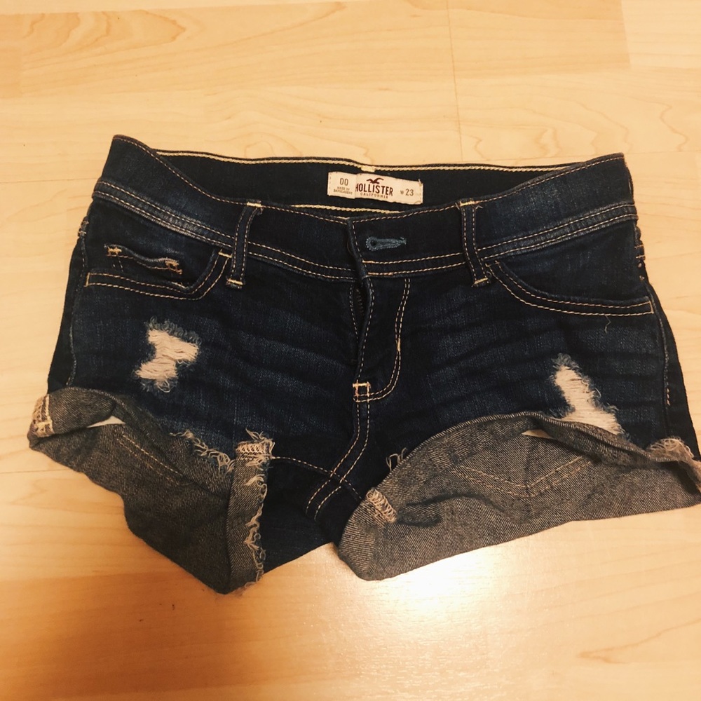 Denim hollister shorts